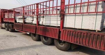 太原 白麻荔枝面外墙干挂，工厂装车日常