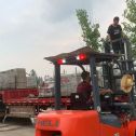 太原 黄金麻冰裂纹，地铺石装车