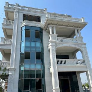 太原 白麻花岗岩别墅外墙干挂效果展示