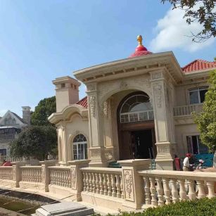 太原 黄金麻花岗岩欧式别墅