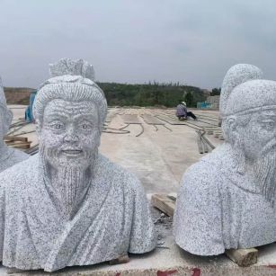 太原 白麻花岗岩石材人物立体雕刻