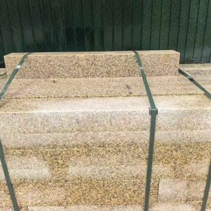 太原 黄金麻花岗岩石材机切面栏杆料半成品