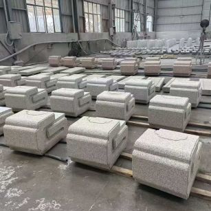 太原 白麻花岗岩异形加工-石凳，坐凳