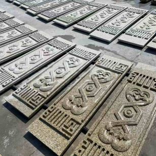 太原 黄金麻花岗岩外墙雕刻板