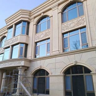 太原 黄金麻花岗岩别墅外墙干挂