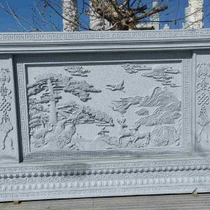 太原 芝麻白大型照壁，屏风，影壁