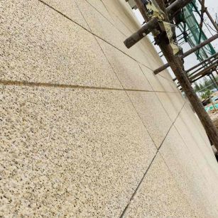 太原 黄金麻花岗岩荔枝面外墙干挂石材效果示例