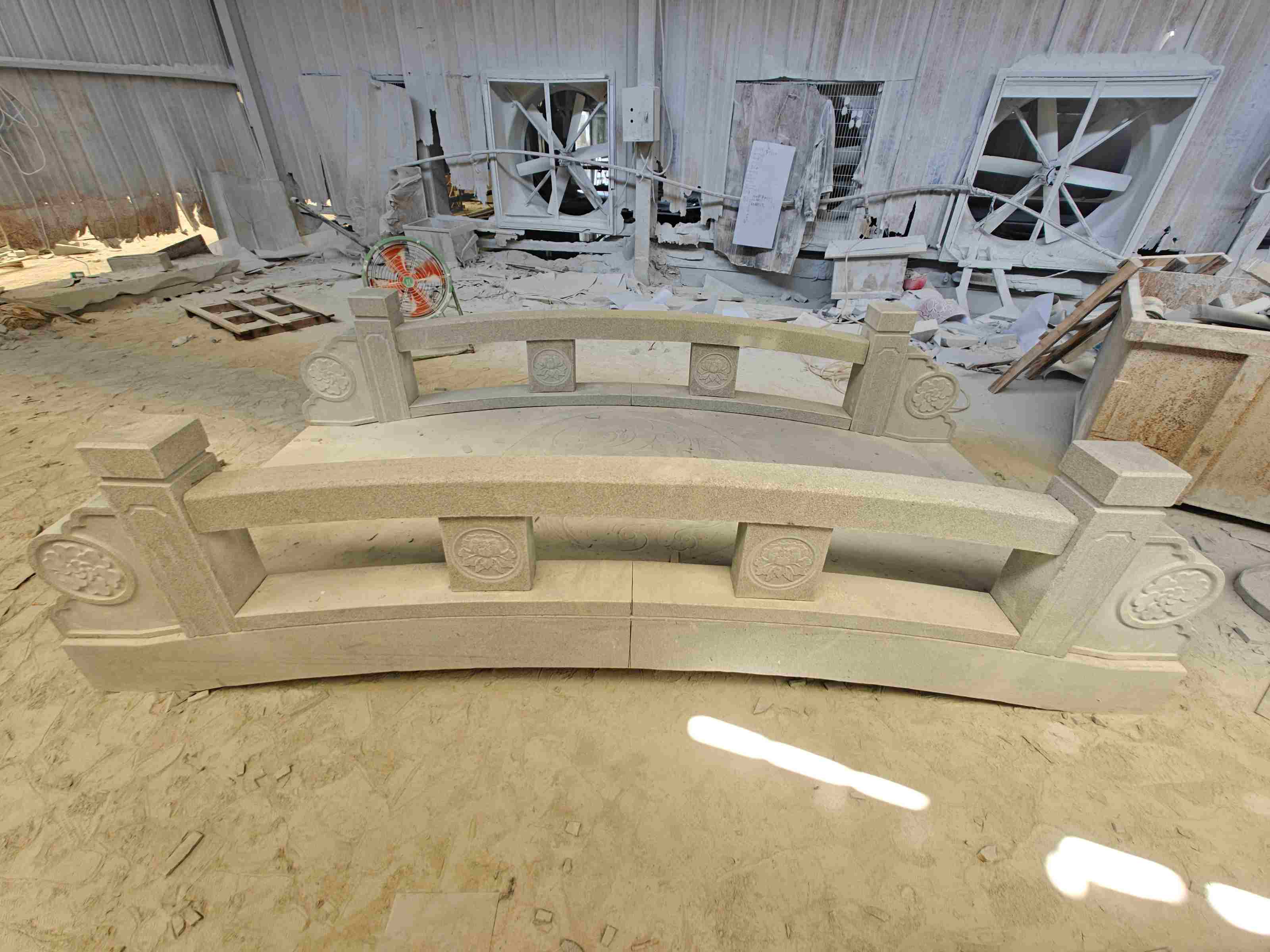 太原 芝麻灰花岗岩异形加工-拱桥，石桥