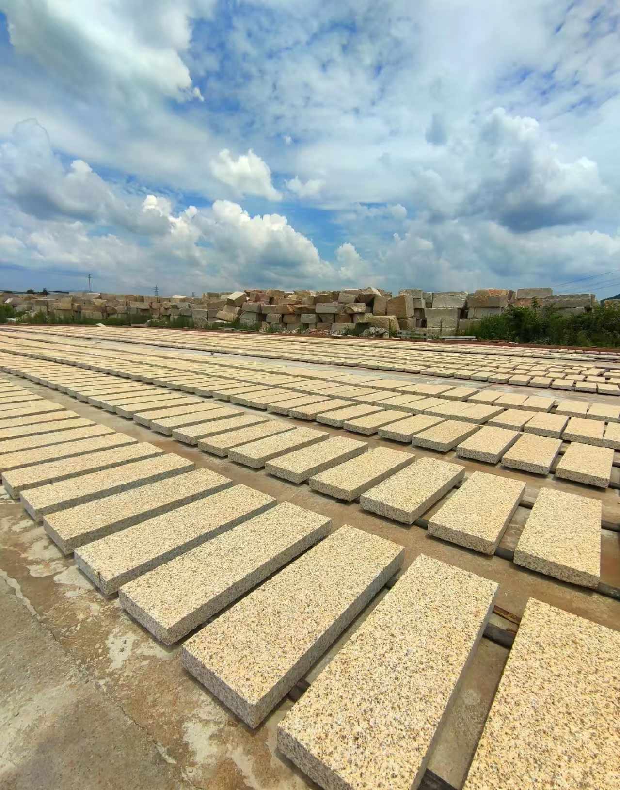太原 黄金麻荔枝面花岗岩石材地铺石防护中