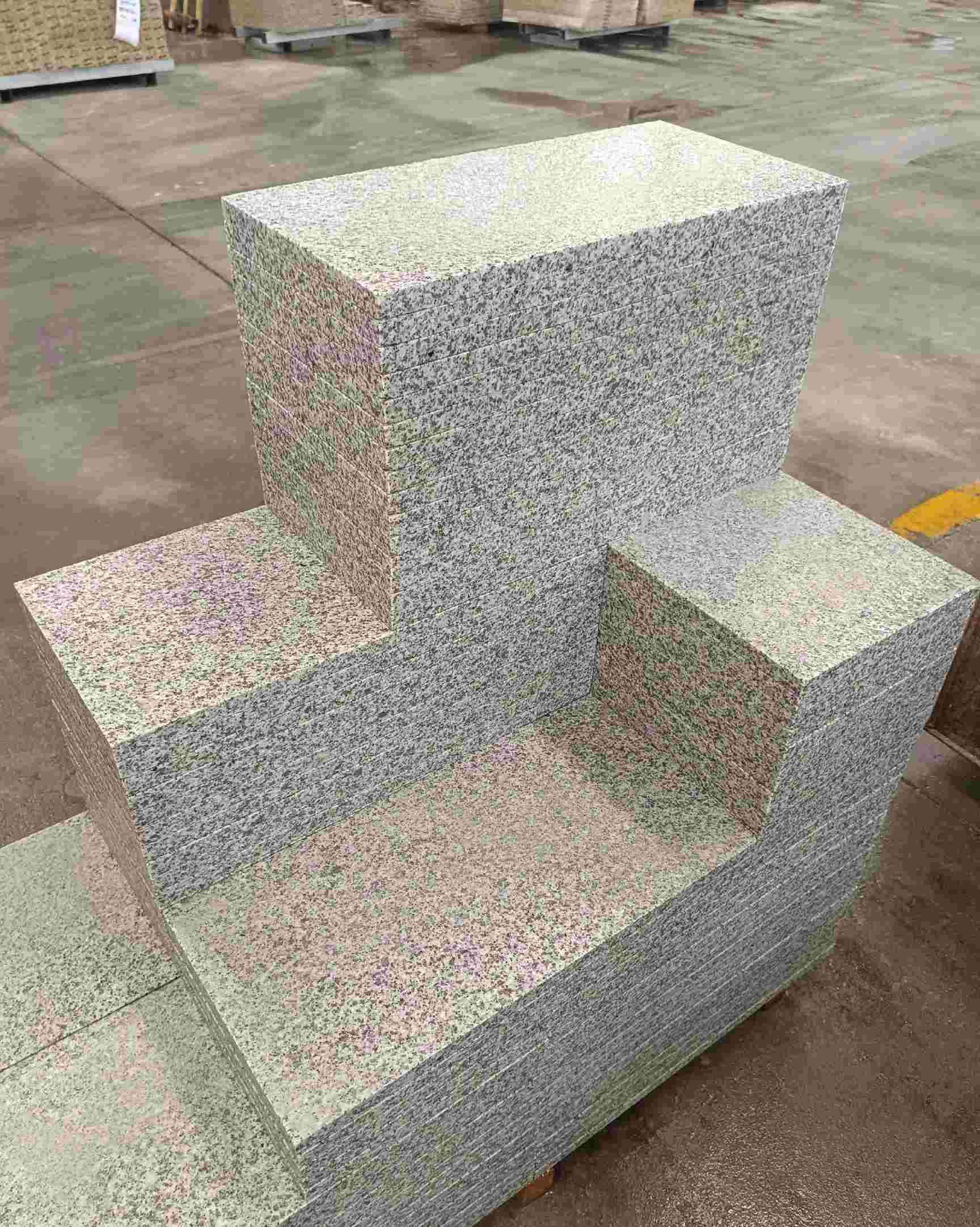 太原 白麻花岗岩荔枝面地铺石