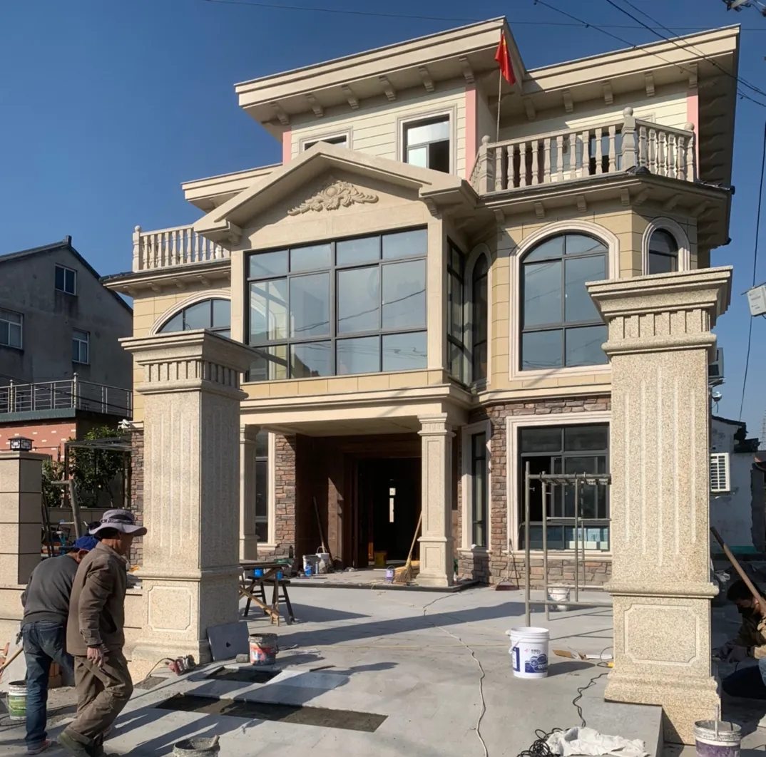 太原 黄金麻花岗岩荔枝面别墅外墙干挂私家专属