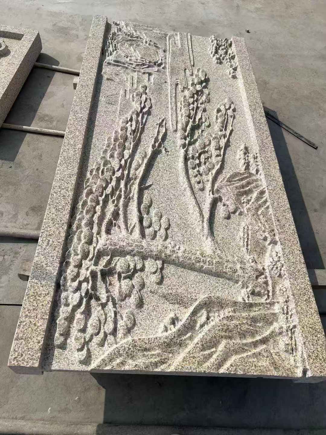 太原 黄金麻雕刻板浮雕迎客松